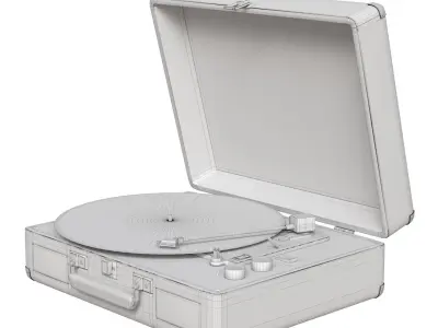 Cream Crosley Cruiser Vinyl Turntable 3D model