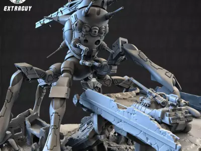 Moving Fortress 100mm Static Set 3D print model