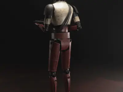 Star Wars HK-87 Droid - Fully Rigged 3D model
