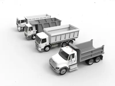 Dump Truck 3D model from CGTrader - Textured