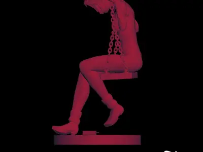 Batman ACE NOIR statue 3D print model