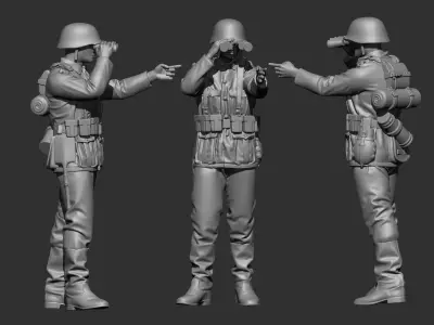 GermanSoldier WW2 3D print model