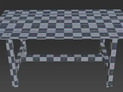 5 Medieval Probs with Texture -Sword-Table -Vol 01- Game Ready Low-poly 3D model