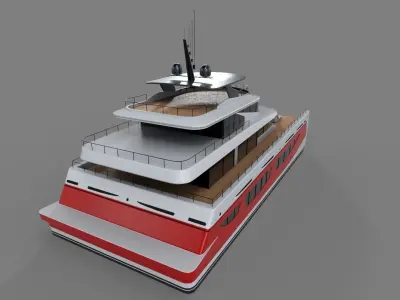 Catamaran 3D model shop