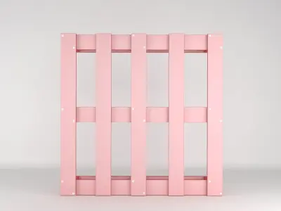 Pallet shelving unit 3D model