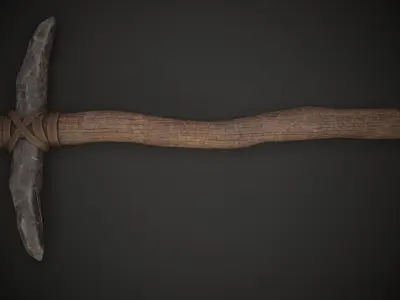 Stone Pickaxe 2 Low-poly 3D model