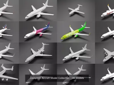 Complete Aircraft Model Collection  3D Model Pack