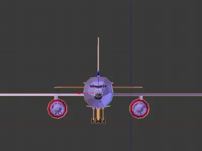 air  Plane Low-poly 3D model