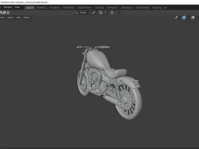 Bike 3d model motorcycle Free 3D model