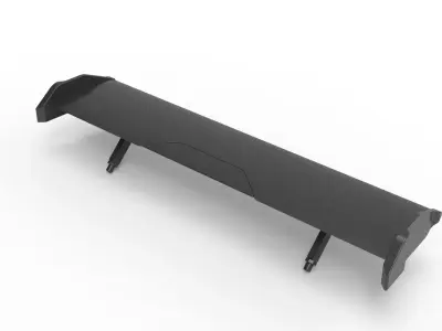 Modern spoiler tuning gear rc car  3D model