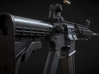  M4A1 carbine 3D model
