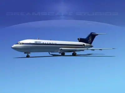 Boeing 727-200 Olympic Airlines 3D model