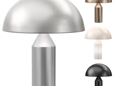  Oluce Atollo table lamp Low-poly 3D model