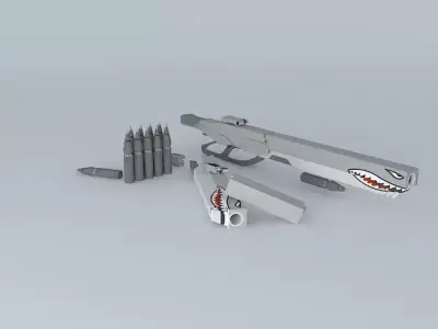 55mm Rifle - Spitfire Inspired Paint Job Free 3D model