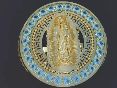 Anillo Virgen Maria 3D print model