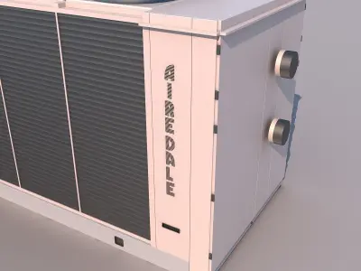 Condenser airconditioner - airconditioner 3D model