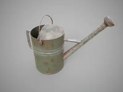 Old Watering Can Low-poly 3D model purchase