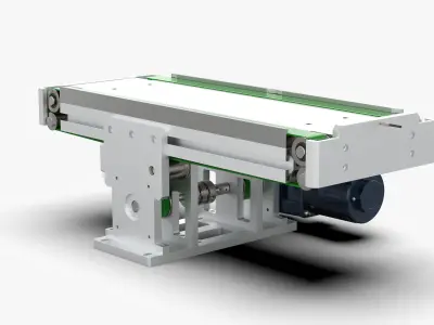 Double Belt Assembly Line Module 3D model