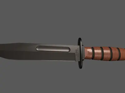 KA-BAR Low-poly 3D model
