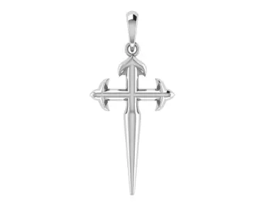 CROSS PENDANT CR165 3D print model