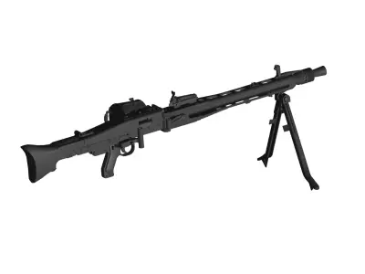 MG 42 machine gun 3D model