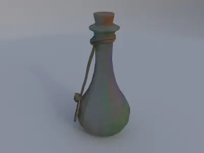 Glass Potion Vial 3D model