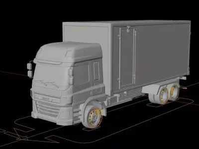 DAF CF 2020 Cargo Truck 3D model