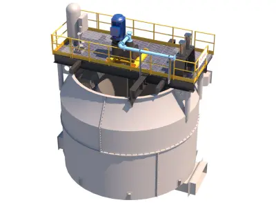 celda flotacion rafer 3D model