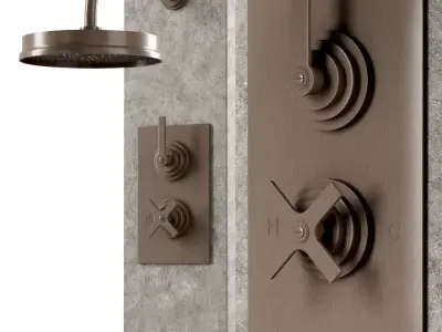 Landmark pure urban shower by Samuel Heath  3D model