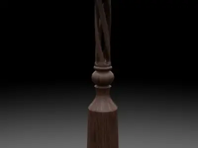 Decorative stand for flowers Low-poly 3D model