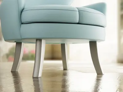 Furniture Accent Chairs Bohemian 006 Low-poly 3D model