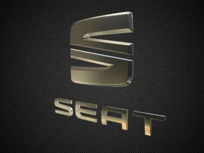 seat logo 3D model