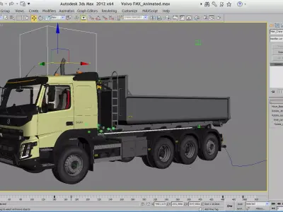 Volvo FMX MULTILIFT animated 3D model