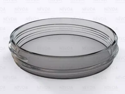 Glass finish - GME 21 00 - 90 mm - Continuous thread 3D model