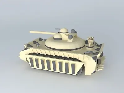 Unmanned Tank Free 3D model