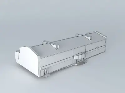 M Video building with roof Free 3D model