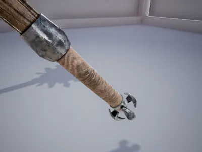 Medieval Morningstar Low-poly 3D model