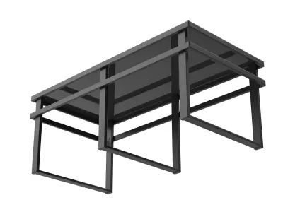 Cocktail Table - Set Part 1 Low-poly 3D model