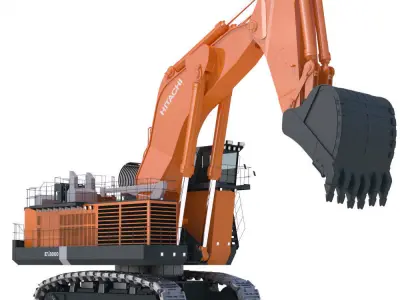 Excavator Hitachi EX8000 3D model