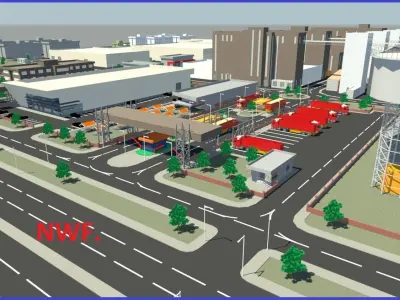 Factory Design Detailed Model 3D model