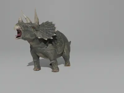 Triceratops 3D print model