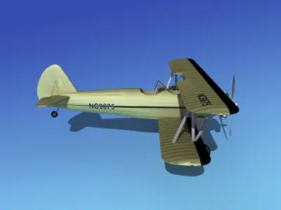 Stearman PT-17 Kaydet V09 3D model