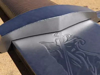 Executioner Sword Low-poly 3D model