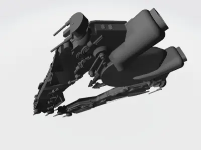 star  wars ship Free 3D model