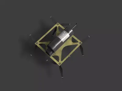 Vandal drone Low-poly 3D model
