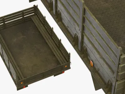  Utility Flatbed Cargo Body with Benches 