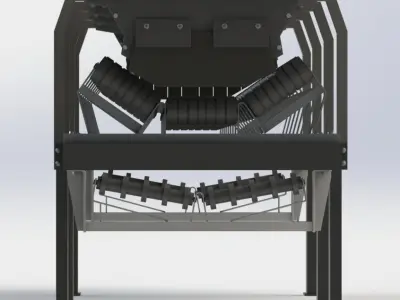 Conveyor sand and gravel 3D model
