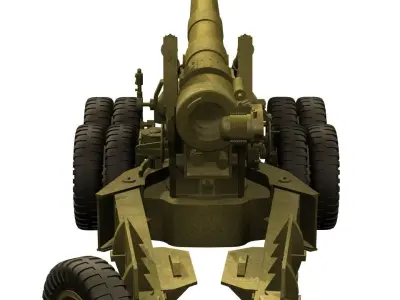 155mm Artillery connon 3D model