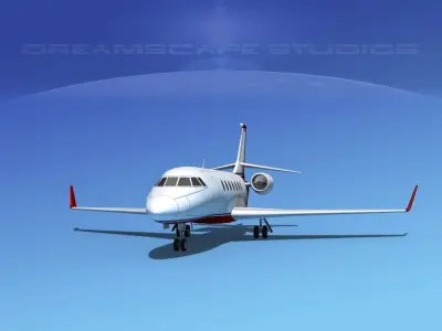 Dassault Falcon 2000 V15 3D model purchase