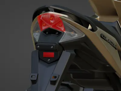 Vario 125 KZR 3D Modelling Low-poly 3D model